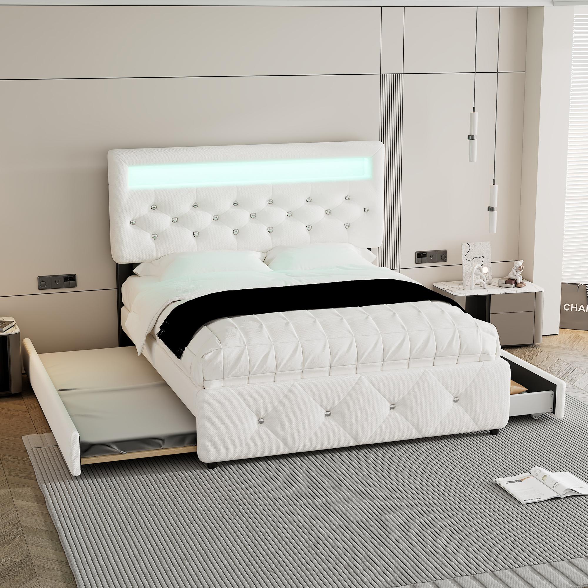 140*200cm (90*190cm) Upholstered Bed, Double Bed