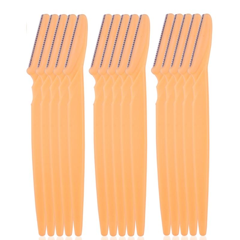 5/10/15Pcs Eyebrow Trimmer Safe Razor Face Body Hair Removal Shaver Blades Woman Eyebrows Shaping Knife Makeup Tools