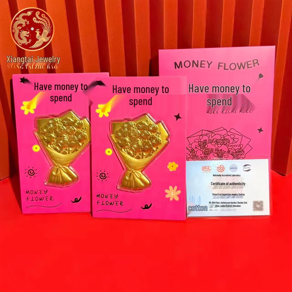 Gold Rich Red Envelope Set – 999 Gold Foil New Year Lucky Money Bag for Spring Festival