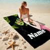 1PC Custom Name Witch whispers secrets princess. Beach Towel Highly Absorbent And Sand-Resistant Towel for Swimming, Pool, Yoga, And Travel Lightweigh