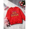 Birthday Kids Sweatshirt Over 4Y Unisex Boys Girls SIX SEVEN Ice Cream Waffle Sprinkles Graphic Gray Crewneck Soft Fleece Pullover For 4-12 Children