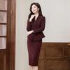 Troloman Ankara Red Professional Four-Piece Suit Set for Women