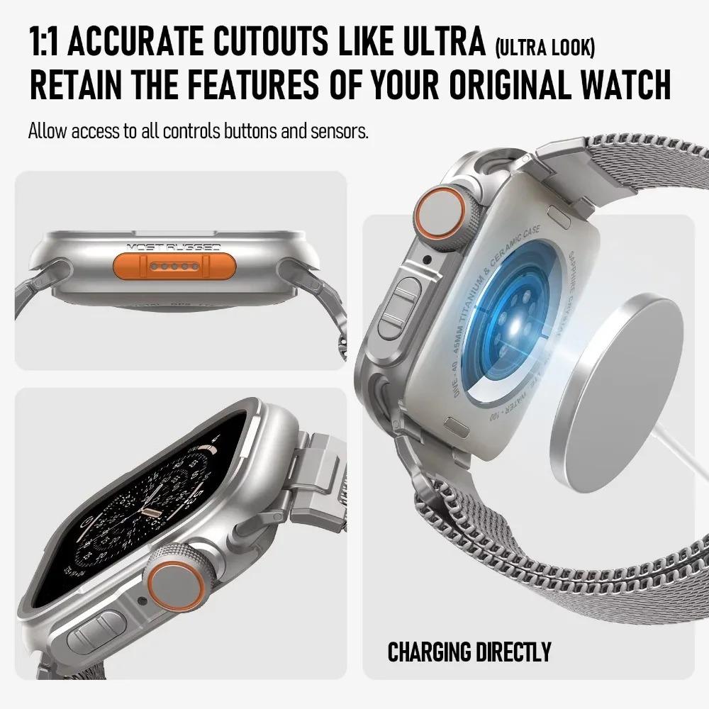 Metalowa obudowa do Apple Watch Ultra 3 49mm Seria 11 10 46mm Aluminiowa ramka zderzaka do iwatch 9 8 7 6 5 SE3 45mm 44mm Pokrowiec ochronny