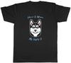 Pet Dog Lover Mens T-Shirt Home Is Where My Husky Is Tee Gift