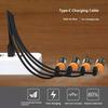 1Pcs 4 In 1 Multi-Usb C Splitter Charging Cord For Huawei Tablet Laptop Pc Usb Type C Fast Charging Data Cables