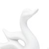 Ceramic Swan Figurines for Entryway Bookshelf Decoration