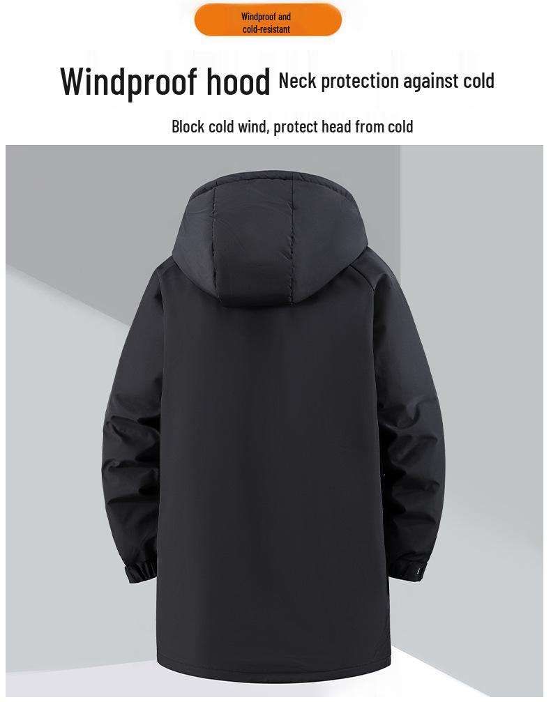 Men's Plus Size Casual Winter Down Jacket - Lightweight, Trendy, and Loose Fit