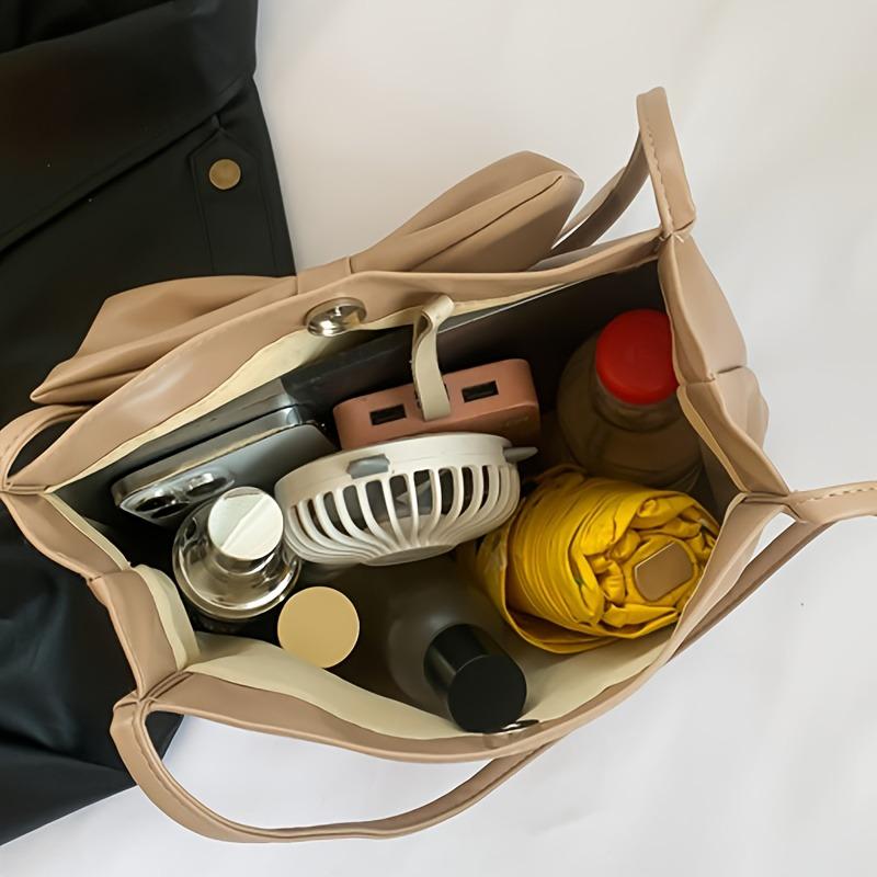 Women's Simple Hand-held Large-capacity Bow Tote Bag