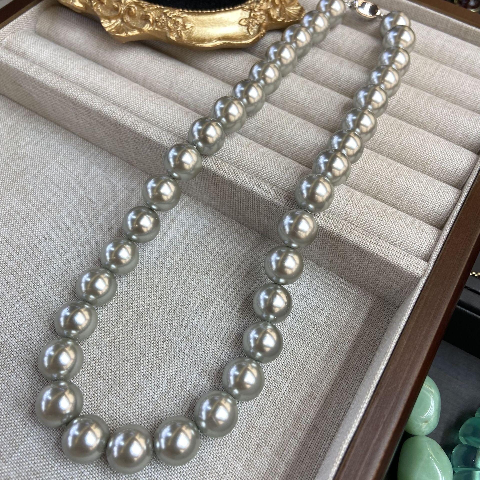 

12Mm Tiannu Bead/Bead Necklace Unique Niche Handmade