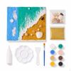 DIY HandPainted Quartz Sand Acrylic 3D Ocean Painting Kit for Art Projects and Team Building 15*15