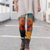 Women's Casual Fashion Outdoor Halloween Printed Slim Elastic Yoga Pants Cropped Pants