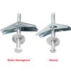 M4 M5 M6 M8 M10 M12 Galvanized Carbon Steel Heavy Duty Hollow Wall Anchors For Drywall Ceiling Toggle Bolts Wing Nut Kit