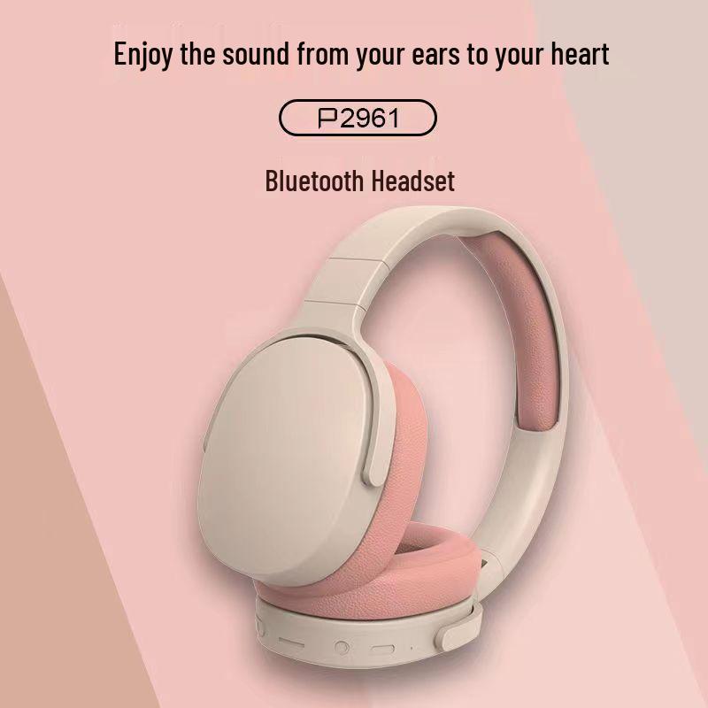 Bluetooth Over-Ear Wireless Headset P2961 with Type-C and Ultra-Long Battery Life