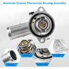 Per Jeep Wrangler JK 2018 Grand Cherokee 2011-2020 Dodge Durango 2011-2015 Alloggiamento Termostato in Alluminio per Liquido di Raffreddamento 5184651AG