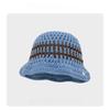 Y2K Korean-Japanese Hand Bucket Crochet Bucket Hats For Women Spring Autumn Winter Sun Cap Female Bow Designer Bob Basin Gorro