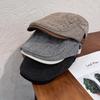 Stripes Fashion Beret Hat With Windproof Breathable Design For Gifts Winter