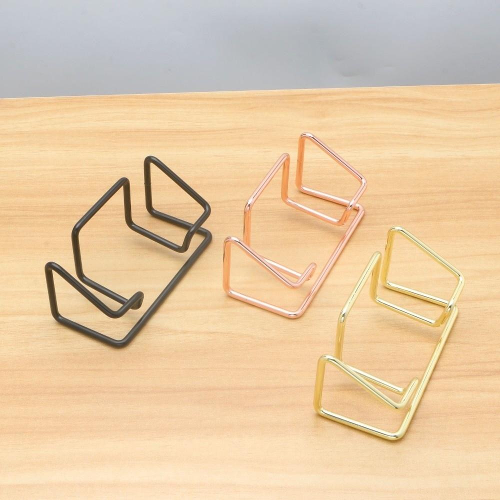 Minimalist Name Card Stand Rustproof Photo Stand Display Rack Card Display Stand  Front Desk