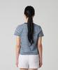 CHAMPION Women'S C-Logo Striped T-Shirt Blue