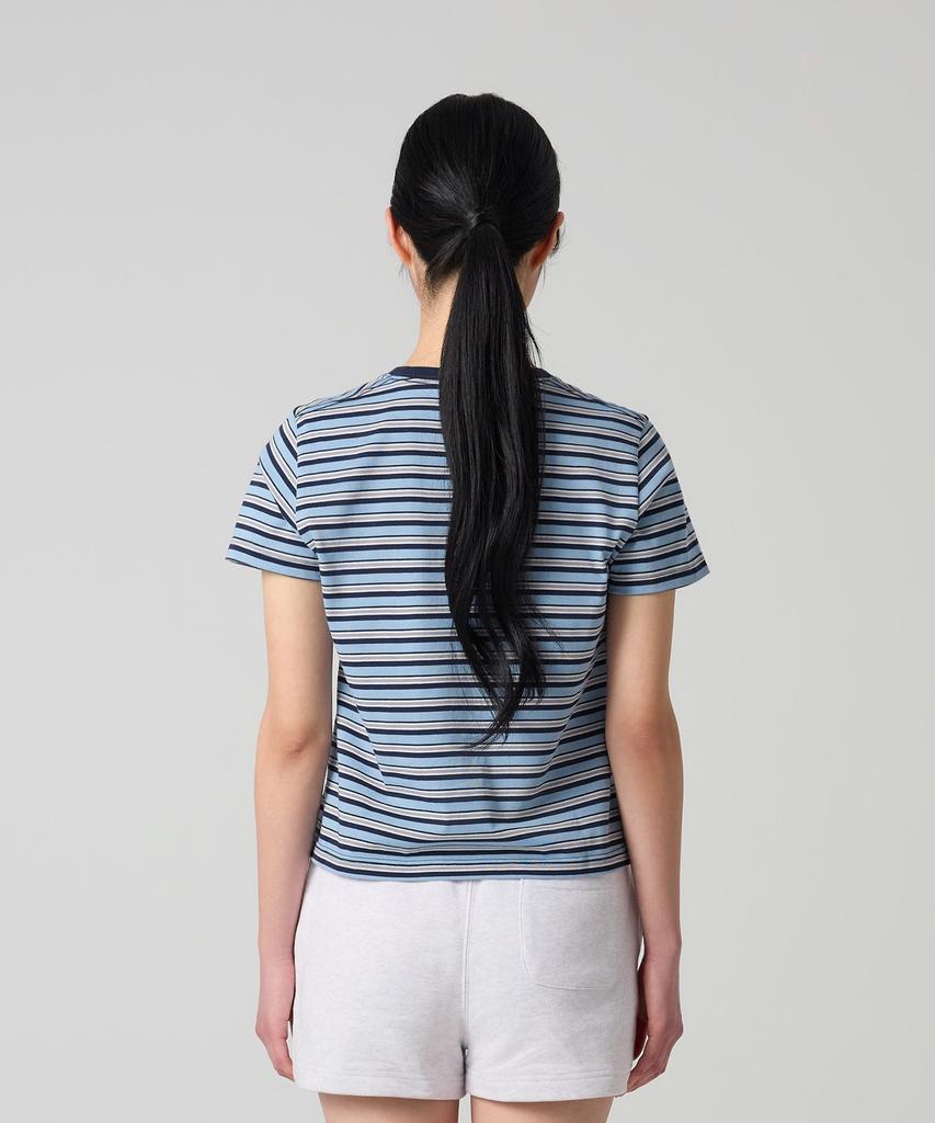 CHAMPION Women'S C-Logo Striped T-Shirt Blue
