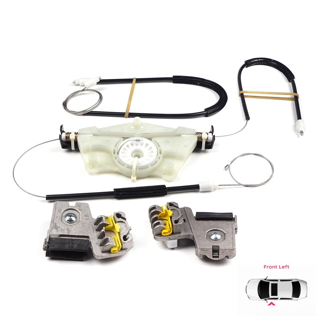 EWR50 Kit di Riparazione Alzacristallo in Metallo Porta Anteriore Sinistra per VW Golf MK4 Jetta Bora A4 1J 4/5 Porte 1JM898461