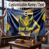 Manta de Franela Personalizada con Nombre Patrón del Fenerbahçe FC Cálida Decoración para el Hogar