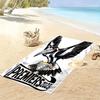 Magpies Forever Print Beach Towel, Large Soft Quick Dry Towel for Beach Camping Swimming