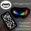 Gafas LED Bluetooth Halloween Navidad Discoteca Bar Accesorios de Neón Gafas Luminosas Futuristas Bluetooth Gafas LED DIY Bluetooth