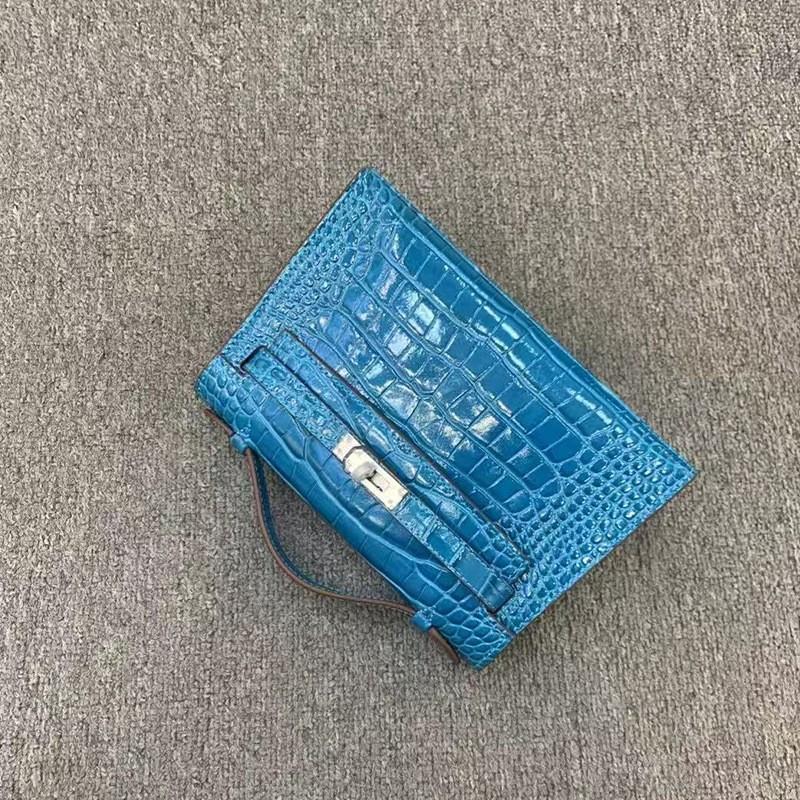 Nová kožená dámská taška druhé generace KL22 hlava hovězí kůže vzor aligátora hovězí kůže řetěz přes rameno šikmý přes rameno dámská taška