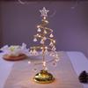 Christmas Decorations Electroplated Iron Christmas Tree Luminous Crystal Christmas Tree Night Light Christmas Gift Ornaments