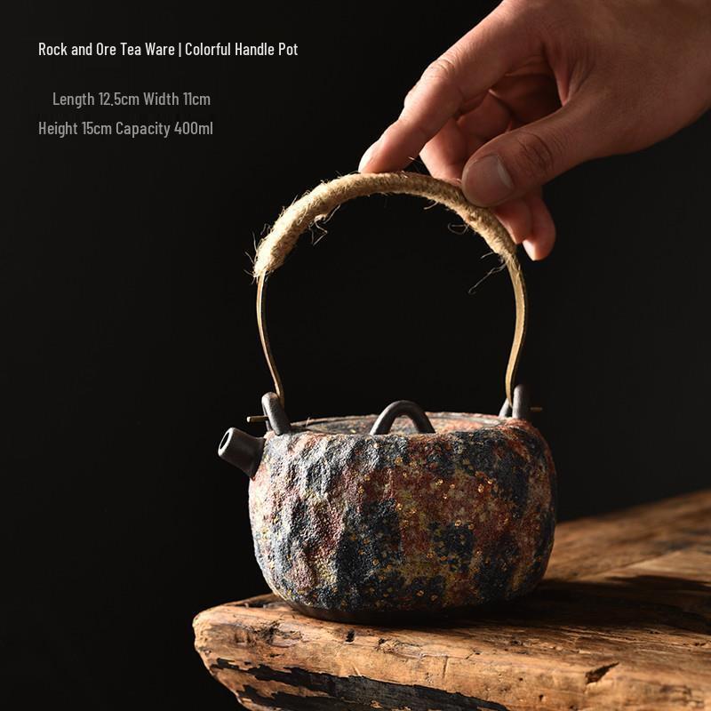 Chaxun Colorful Apple Ceramic Teapot