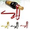 Creativo Colgante de Hierro Flotante Soporte para Botellas de Vino con Cinta de Color Posicionado Soporte de Gabinete Soporte de Mesa Decoración Vintage para el Hogar