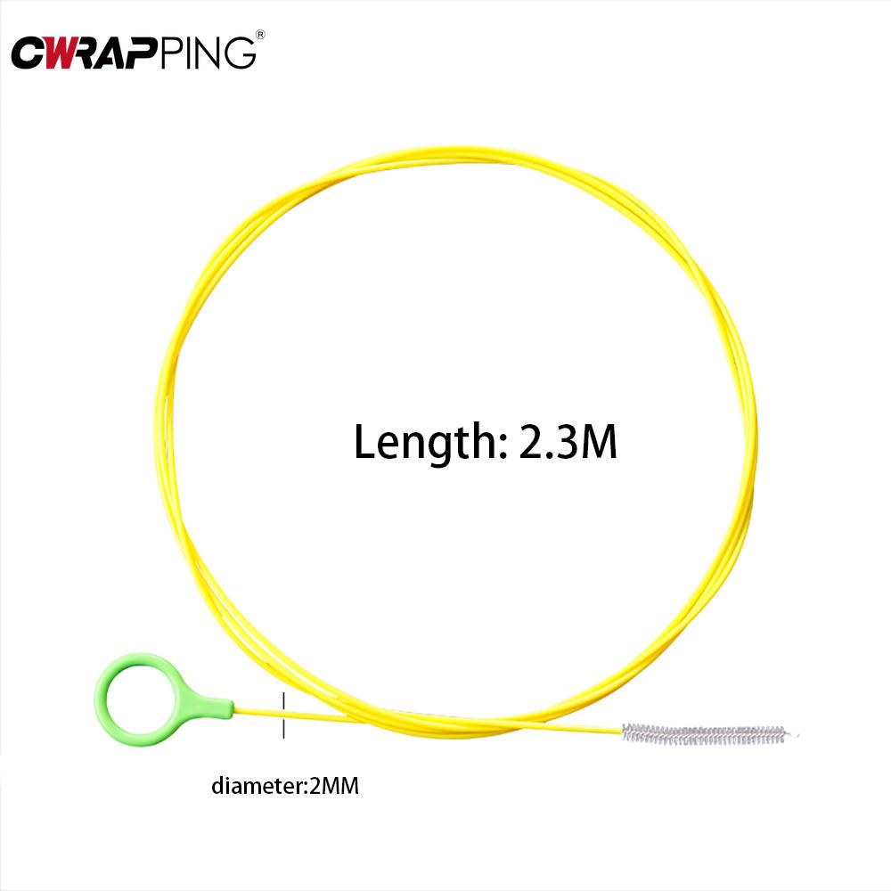 2.3M Car Sunroof Door Windshield Cleaning Brush Drain Long Hoses Drain Dredge Cleaning Scrub Brush for Auto Pipe Tools Cleaner