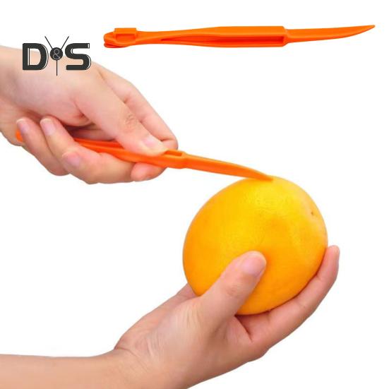 4Pcs Handheld Orange Peeler Tools Hassle-free Citrus Peel Cutter Easy Fruit Slicer Lemon Peel Remover Kitchen Gadgets