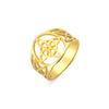LIKGREAT Roestvrij Staal Heksenknoop Ring voor Vrouwen Wicca Pagan Spirituele Bescherming Geluks Sieraden Koppelcadeau Trendy