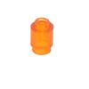100Pcs Transparent Round Open Stud Building Blocks 1x1 High-Tech Compatible Educational Particle Toy for Kids House Brick Gift