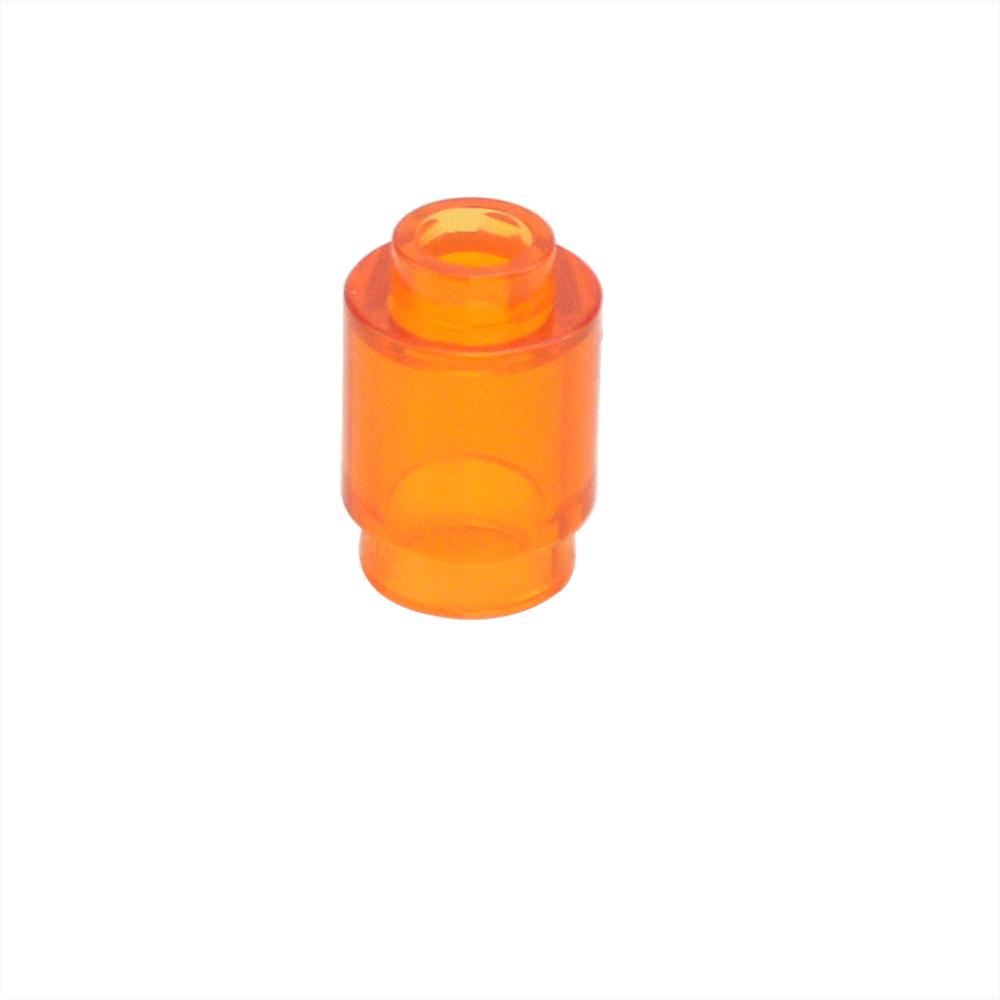 100Pcs Transparent Round Open Stud Building Blocks 1x1 High-Tech Compatible Educational Particle Toy for Kids House Brick Gift