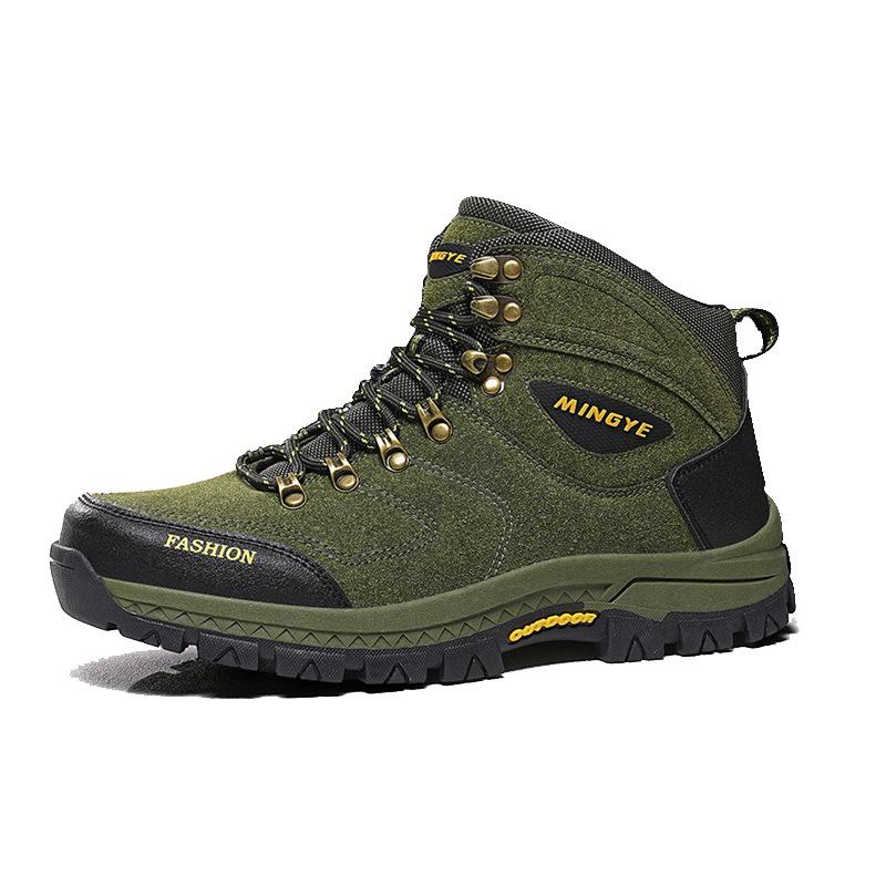 

Men s Shoes Hiking High Top Leather Surface Outdoor Anti Slip Off-road Sports Large Size 43