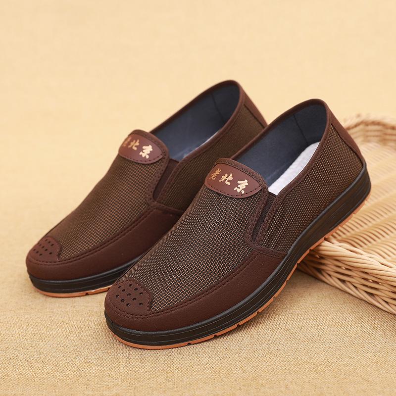

New old Beijing cloth shoes men s father shoes beef tendon sole work shoes casual soft sole elderly shoes go to the market cloth shoes 44