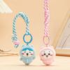 Cute Yellow Rabbit Plush Keychain 12Cm Soft Stuffed Animal Doll Kawaii Anime Fluffy Hanging Pendant Bag Backpack Decoration Gift