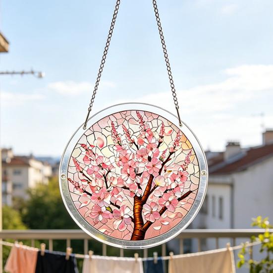 Acrylic Puzzles Suncatcher 83 Style Window Hanging Pieces Stained Glass Ornament DIY Jigsaw