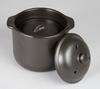 Sento Senka Pottery CeraCook Microwave Rice Cooker (Double Lid) Black Glaze (1.5 cups) 10-05