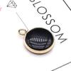 2Pcs, Aura Healing Crystal Pendants, Handmade Round Natural Stone Pendant, Rose Quartz Agate Amethyst Gemstone Charms for Jewelry Making DIY Crafts