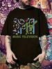 MTV Music Television Graphic T-shirt - Casual Short Sleeve Crew Neck