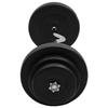 3145019 vidaXL Wavy Barbell Bar with Plates 60 Kg