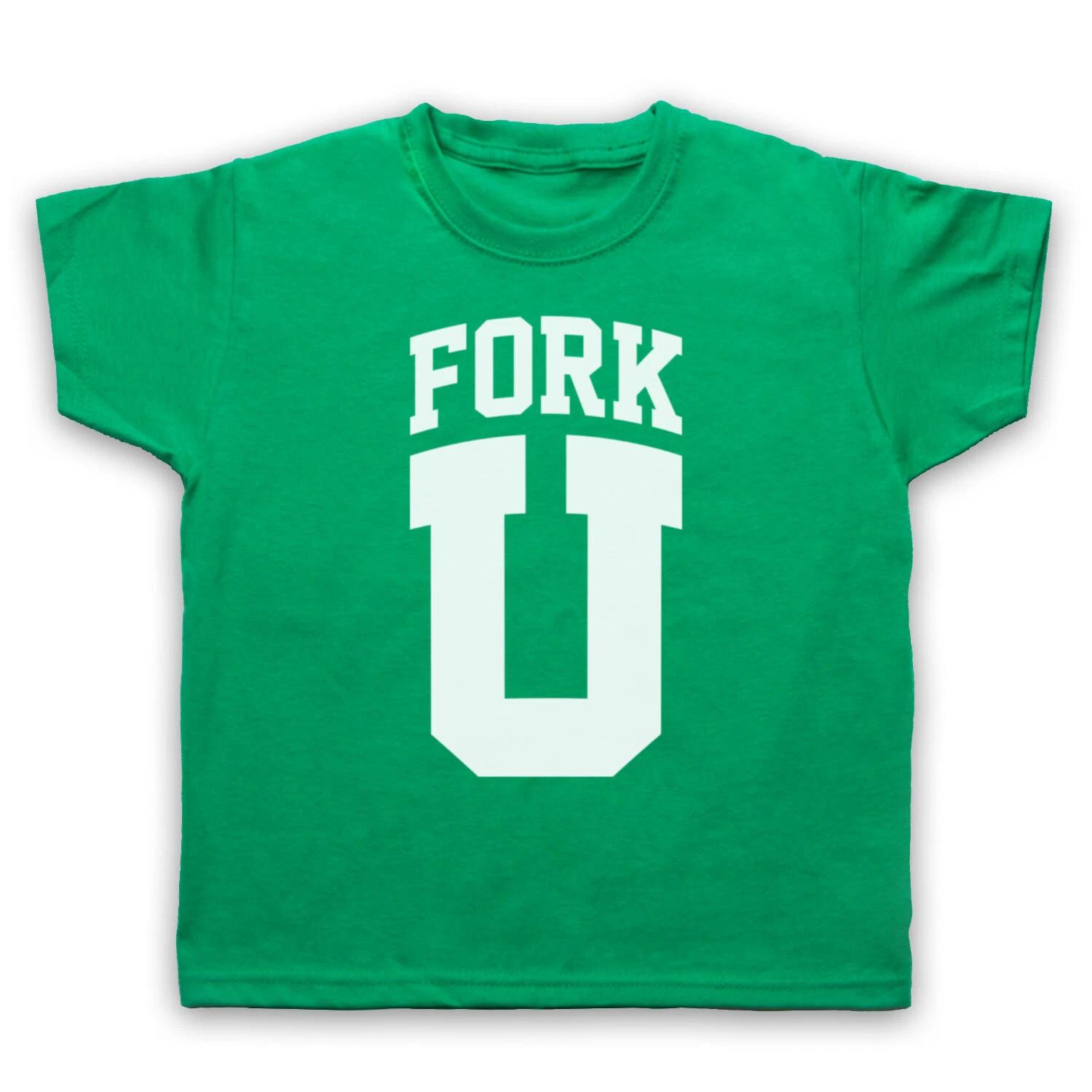 

FORK U FUNNY RETRO SLOGAN HIPSTER UNIVERSITY PARODY KIDS CHILDS T-shirt 110