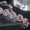 SUGO Elegant Synthetic Purple Zirconia Bracelet , Shiny Fashion Accessory, Perfect Match for Rugby Events, Ladies' Jewelry