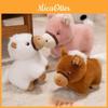 Adorable Plush Horse Doll Soft Stuffed Toy In White Brown And Pink For Kids Comfort