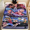 One Piece Character Print Flannel Blanket,High Quality Comfortable for All Seasons,Home Decor,Warmth and Comfort,Perfect for Christmas Gifts
