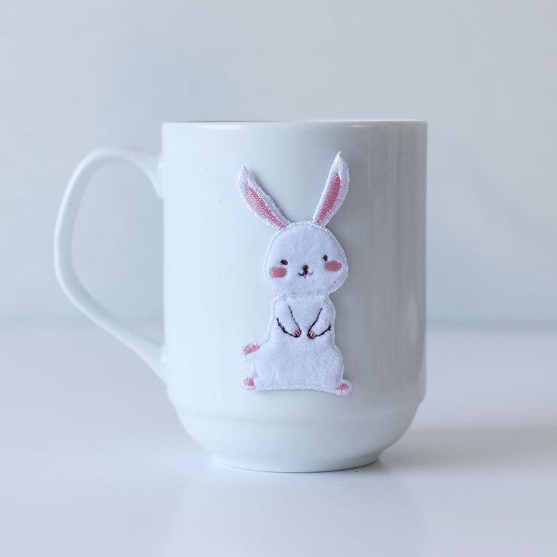 Three Loves Cloth Stickers, Cute Rabbit Clothes, Decorative Patterns, Pants, Bags, Holes, Cloth Patches, Embroidery Repair Subsidies