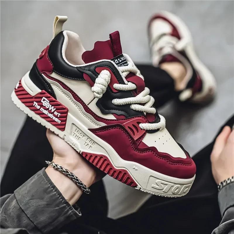 Design of Youth Men's Shoes High Quality Shoes Tide Shoes Sports Casual Shoes Men's Shoes Large Size Wear-resistan Fashionable